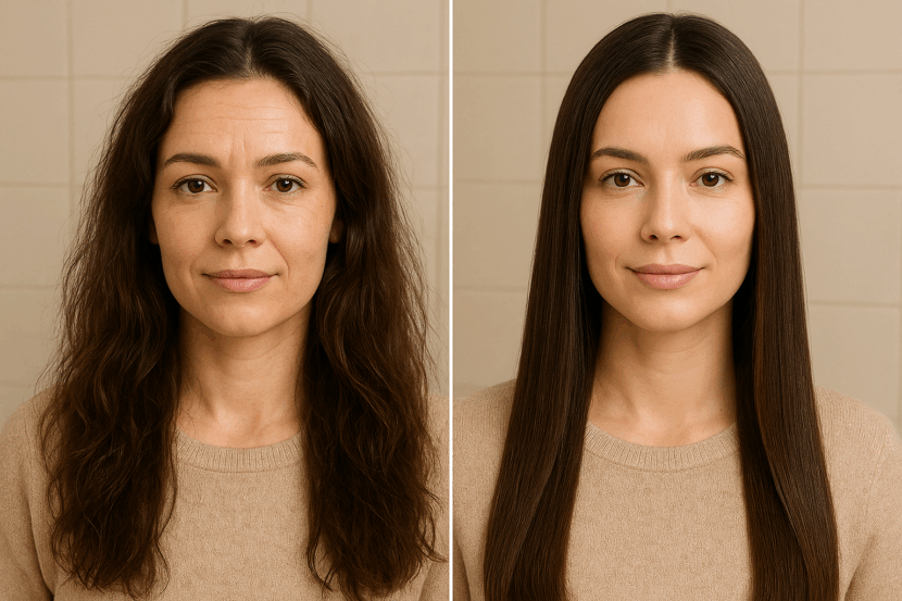 o cabelo mais liso do mundo