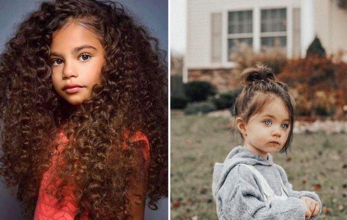 penteado infantil com tiara cabelo cacheado
