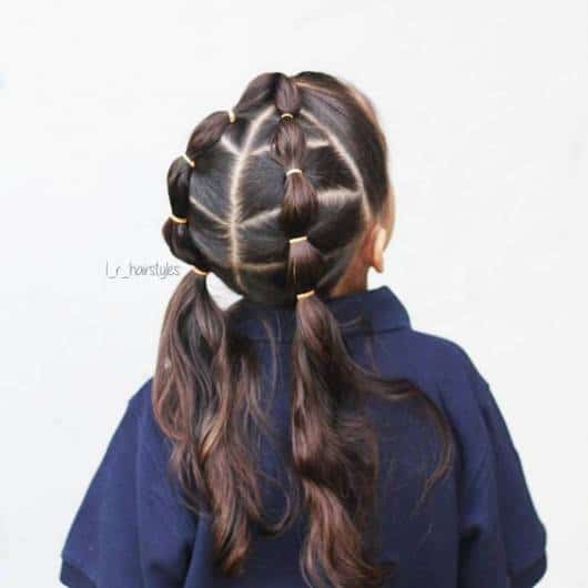 penteado infantil cabelo comprido festa