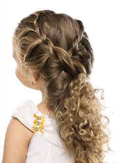 penteado infantil cabelo comprido rápido
