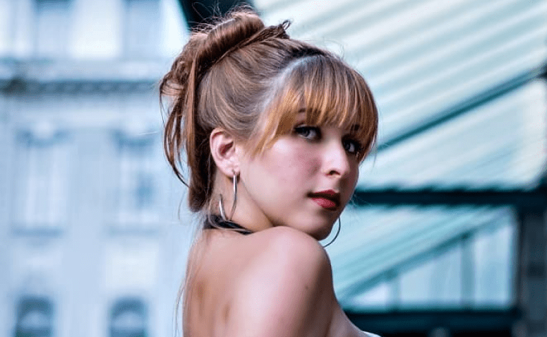 penteado cabelo curto com franja