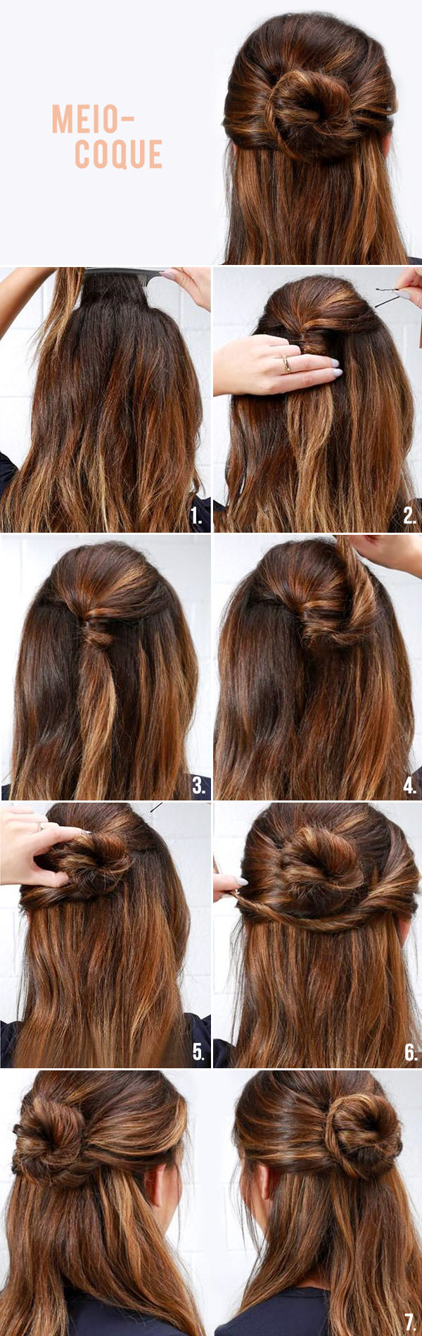 penteados para eventos cabelo médio