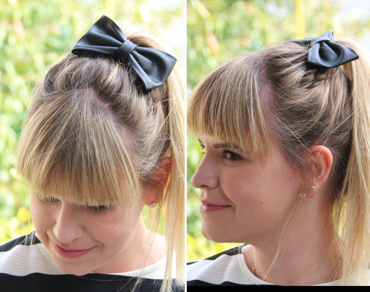 penteado infantil laço para festa