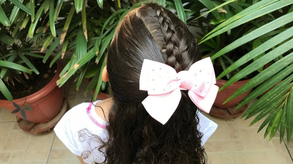 penteado infantil laço rápido