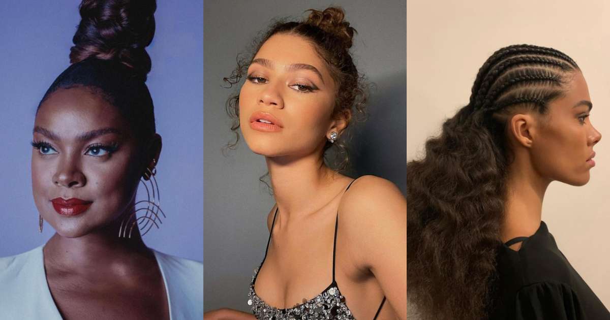 penteado fácil para cabelo cacheado