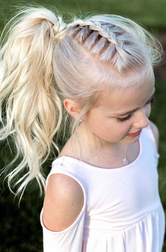 Penteado infantil para escola 3 anos