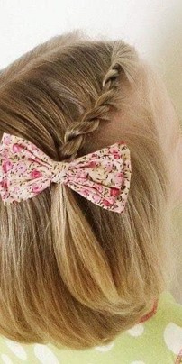 Penteado infantil com trança 3 anos