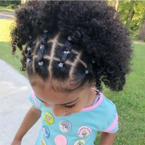 acessórios para penteado infantil cabelo cacheado formatura