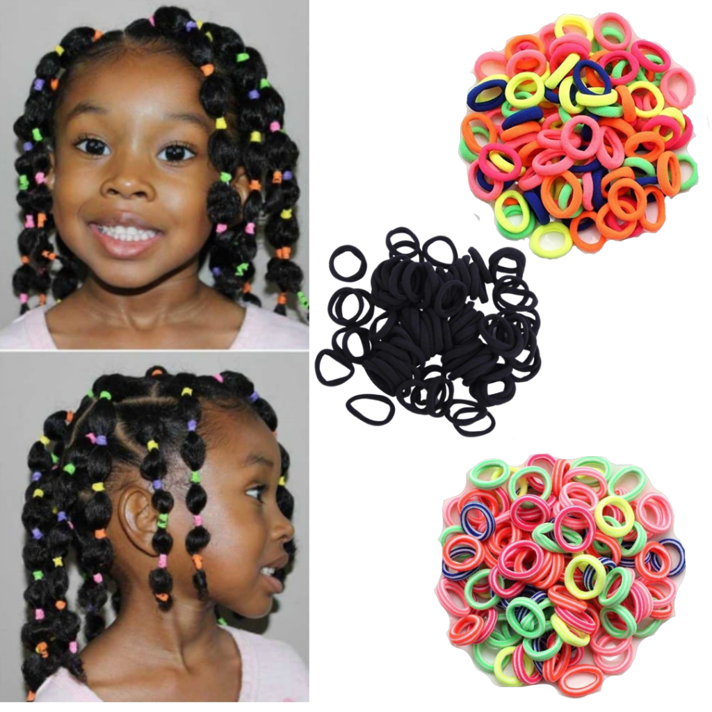 penteado infantil com elástico