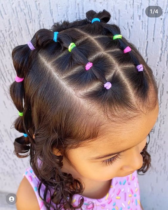 penteado infantil cabelo curto