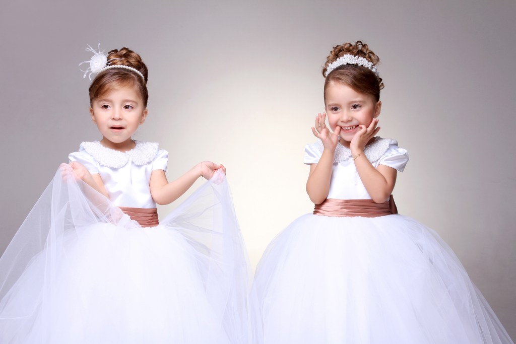 penteado infantil casamento com acessórios