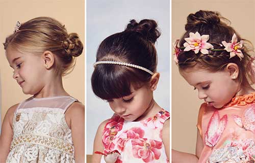 penteado infantil casamento cabelo cacheado franja