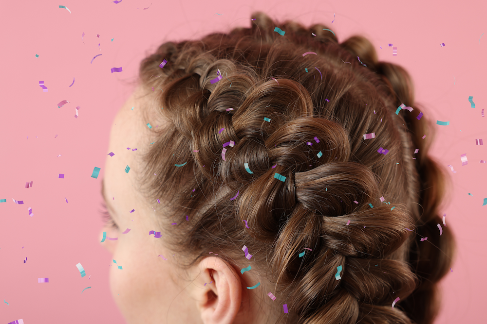 trança em crianças com jumbo