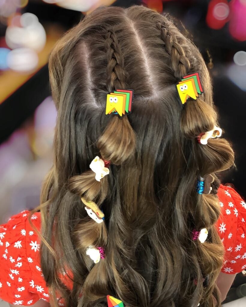 penteado infantil com xuxinha fácil e rápido