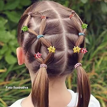 penteado infantil com xuxinha e laço