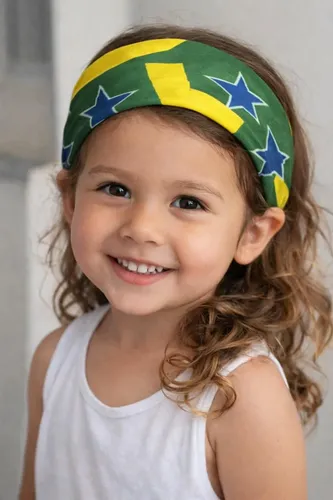 penteado para torcer pelo brasil infantil
