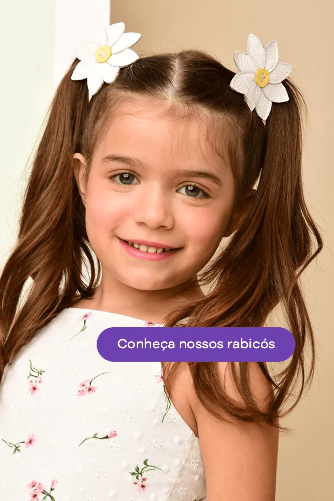 penteado infantil com glitter são joão