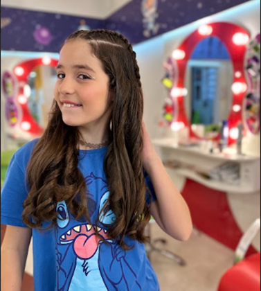 penteado infantil princesa Cinderela