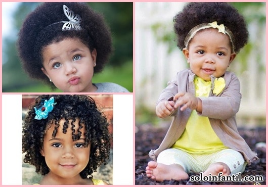 penteado infantil cabelo crespo com acessórios