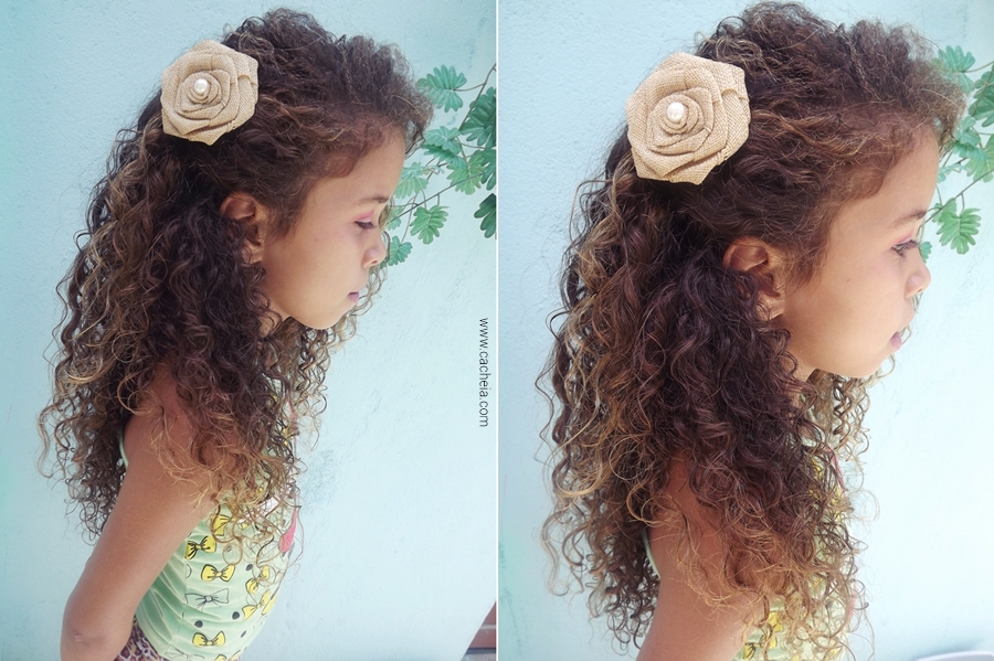penteado infantil cabelo crespo para festa