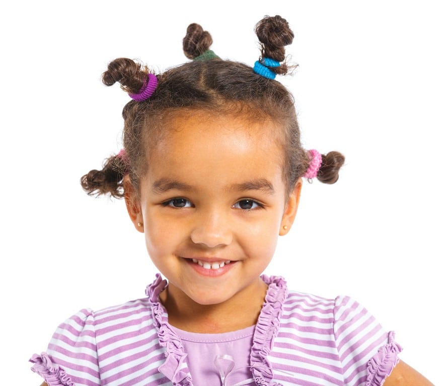 penteado infantil cabelo crespo para bebês