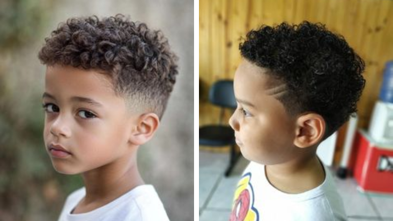 penteado infantil menino cabelo crespo cacheado