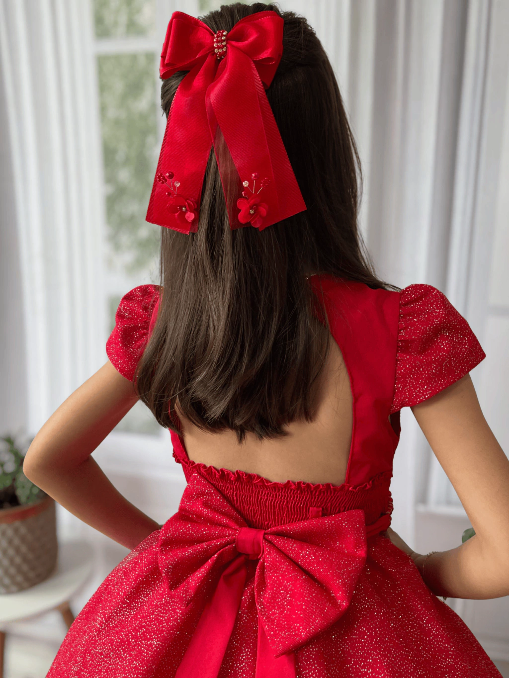 penteado infantil batizado cabelo longo