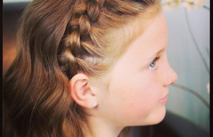 penteado infantil cabelo médio fácil