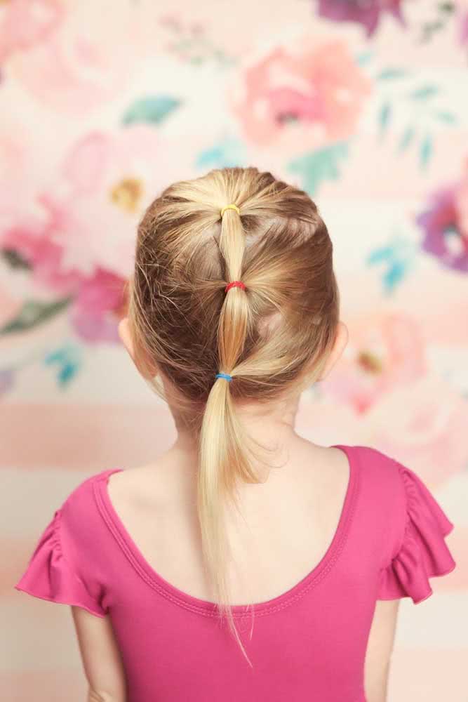 penteado infantil cabelo médio para festa