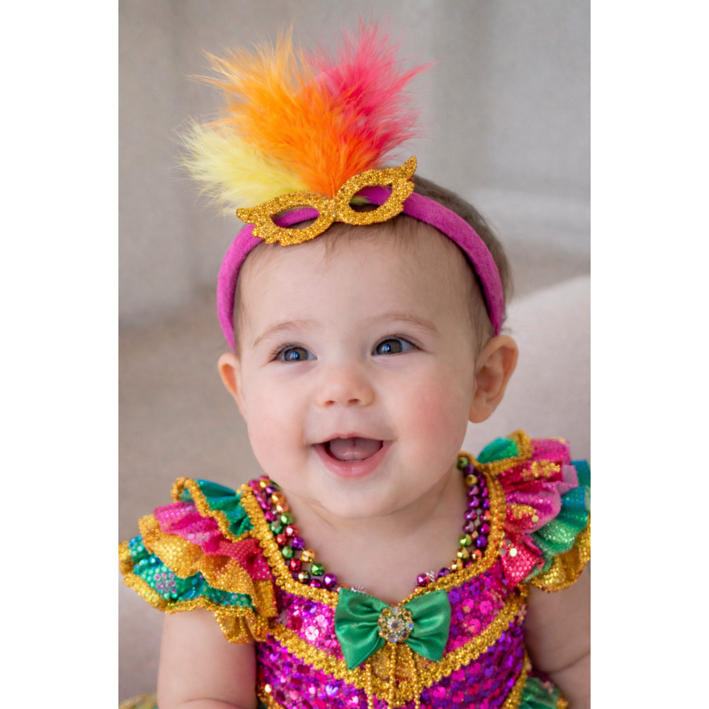 penteado infantil carnaval tiara