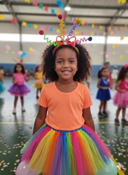 penteado carnaval criança tiara