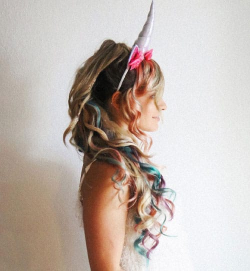 penteado carnaval criança tiara