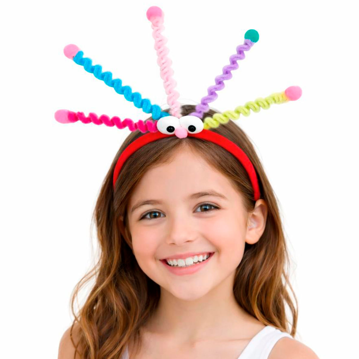 penteado com tiara para festa infantil