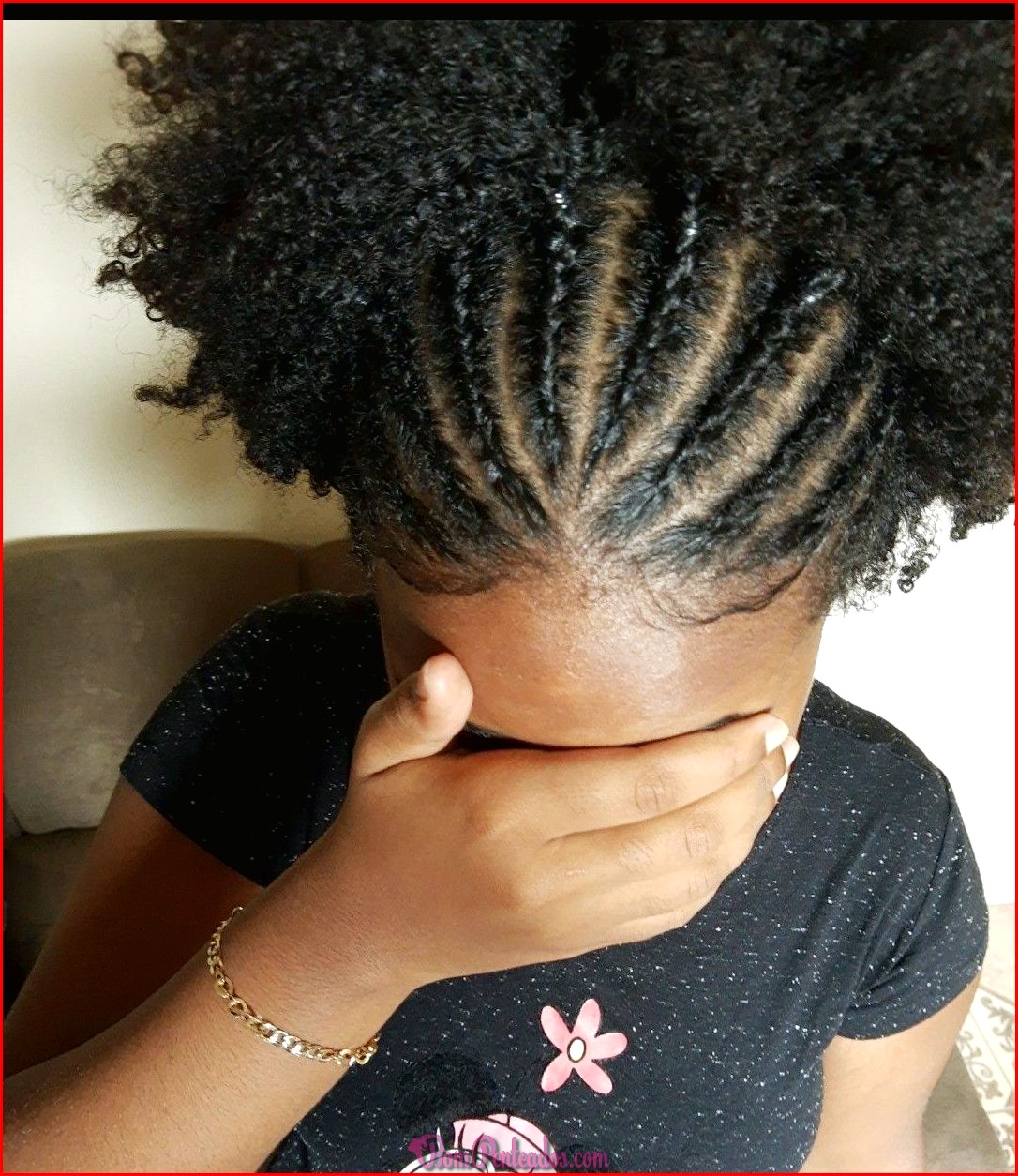 penteado infantil com trança e coque