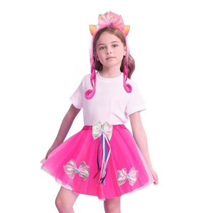 penteado unicórnio colorido