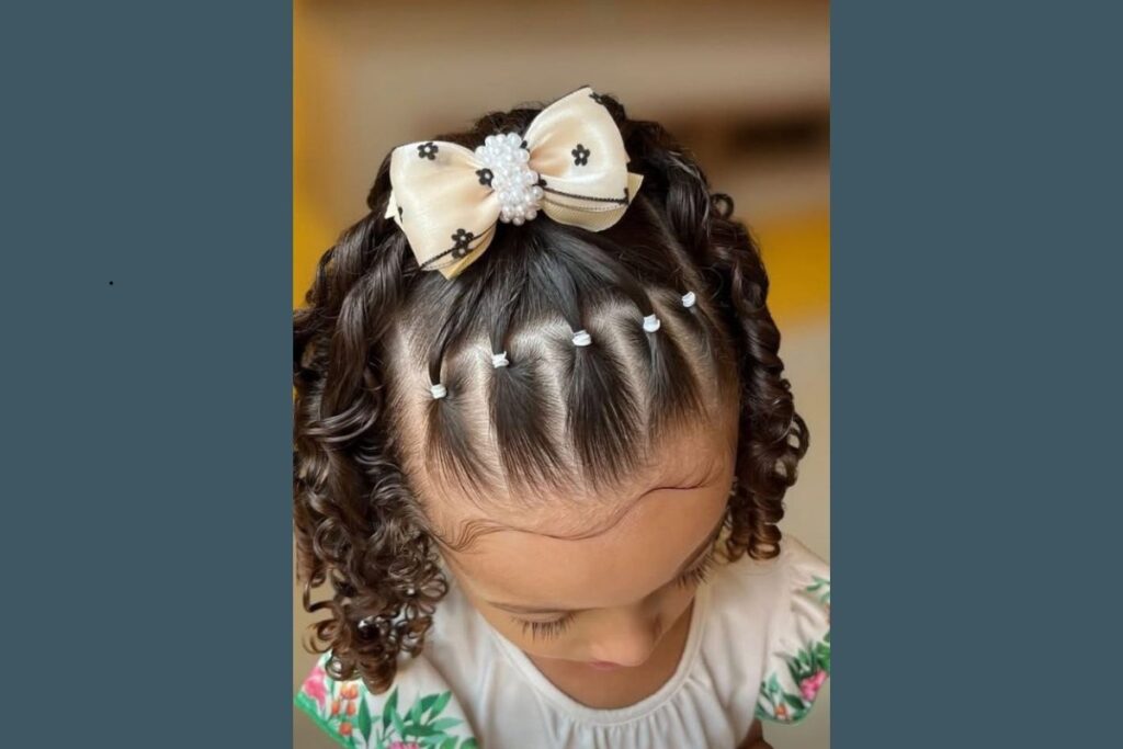 penteado rápido réveillon infantil