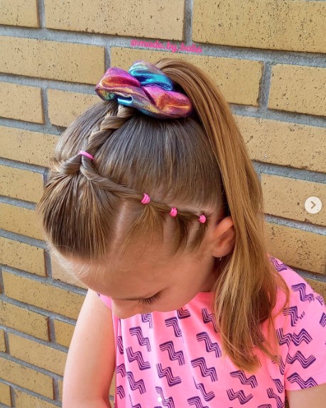 penteado infantil torcidinho pouco cabelo