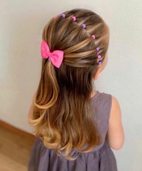 penteado infantil para festa cabelo ralo