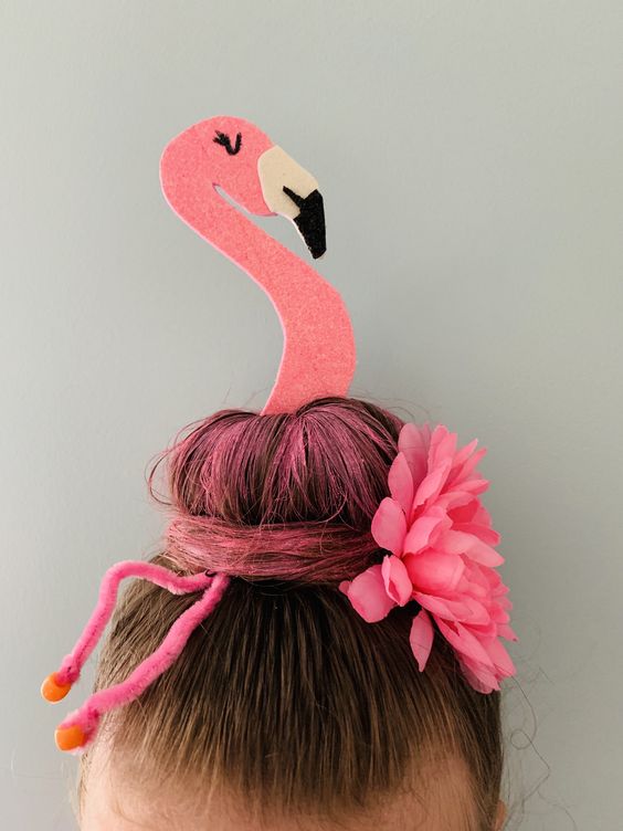 penteado infantil rosa festa