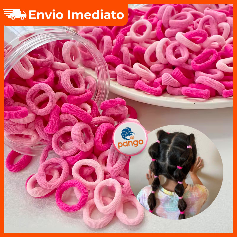 penteado infantil rosa com laço