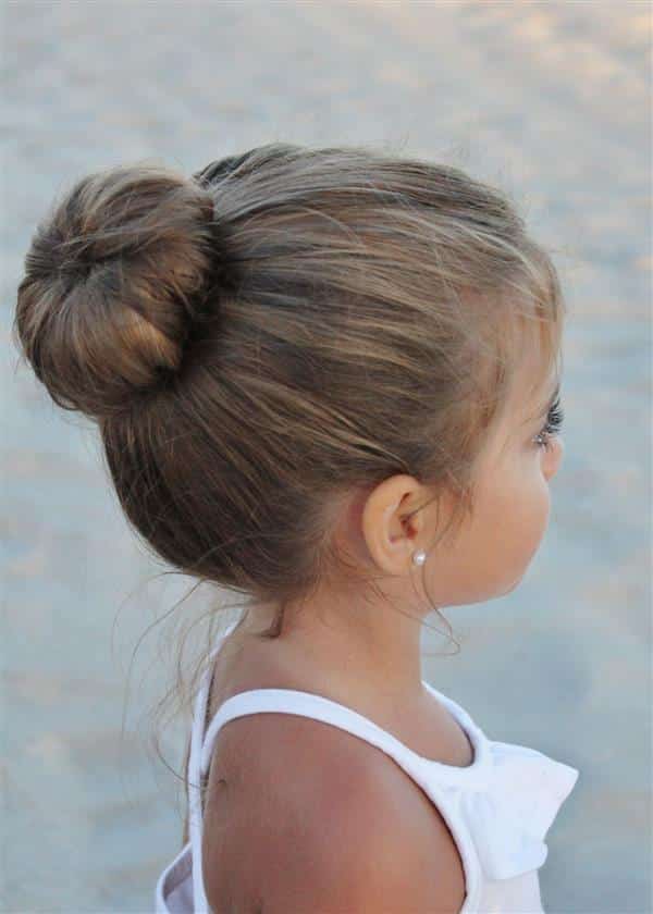 penteado infantil semi preso de lado fácil