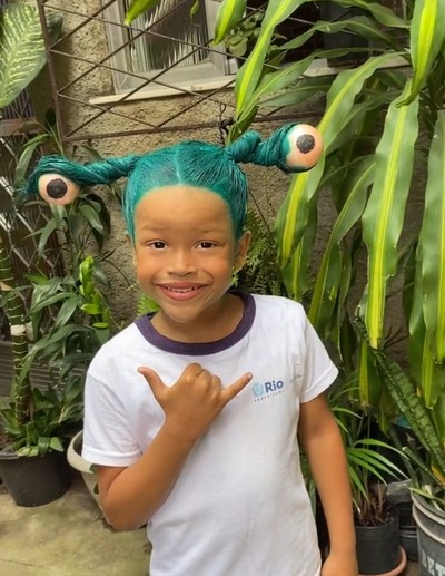 penteado maluco infantil bruxa