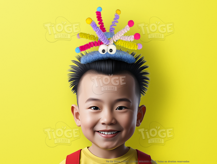 transformação cabelo maluco menino