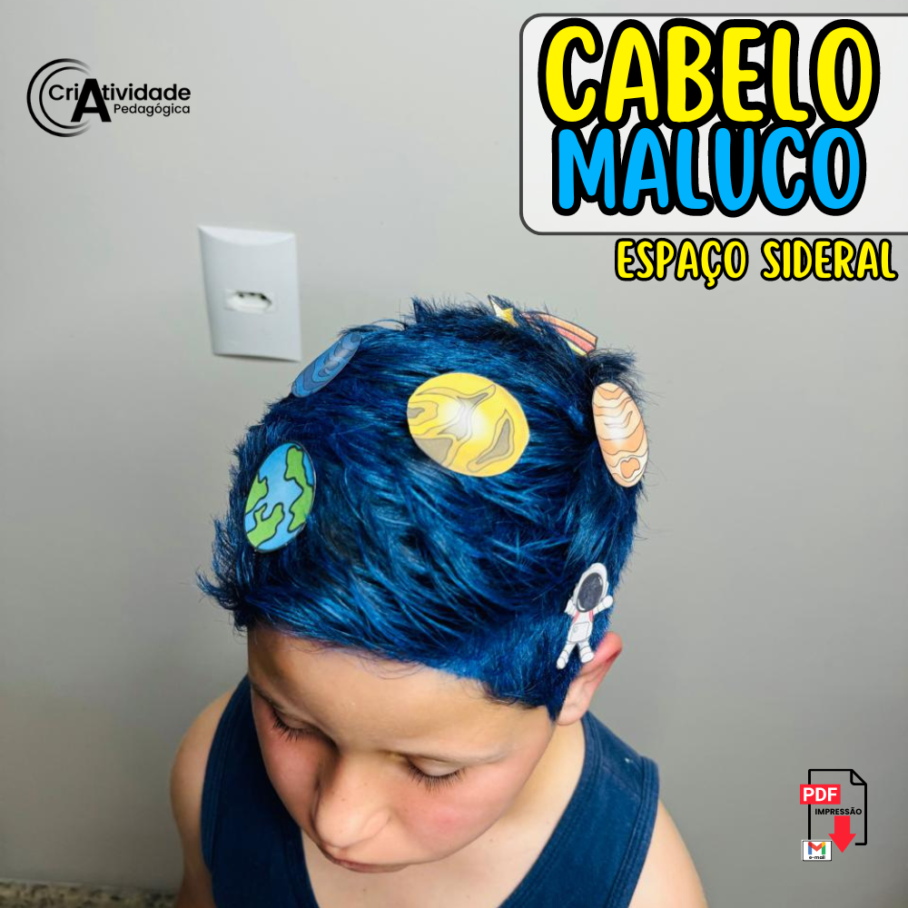 dia do cabelo maluco menino