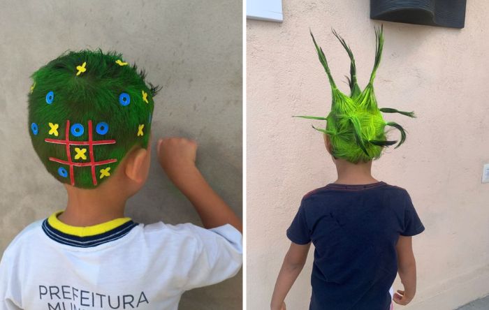 cabelo maluco fácil menino