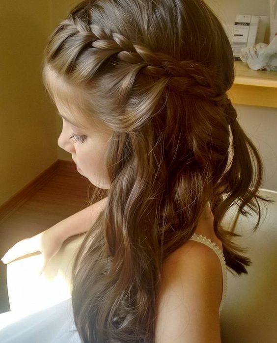 penteado formatura infantil semipreso