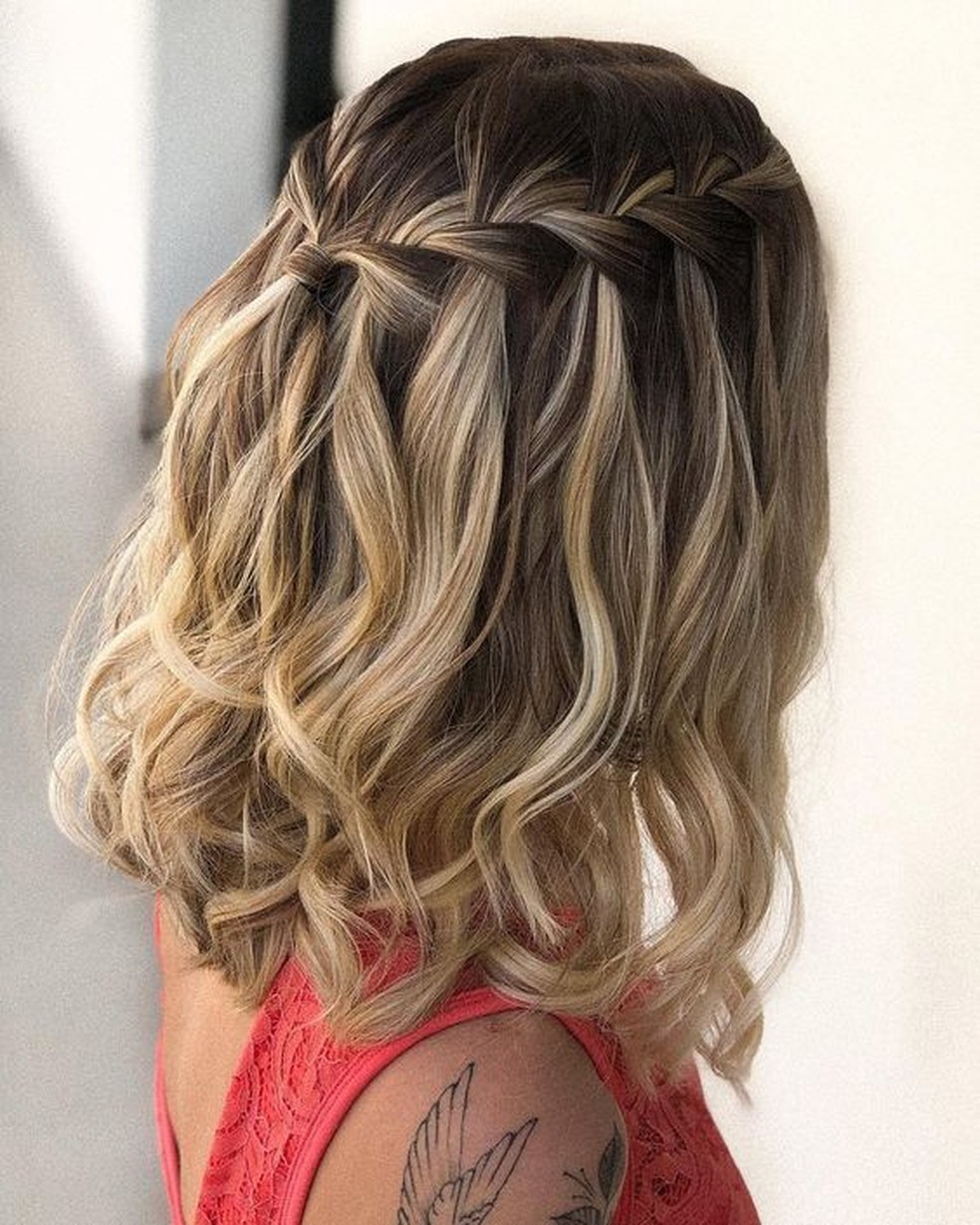 penteado para madrinha cabelo curto solto