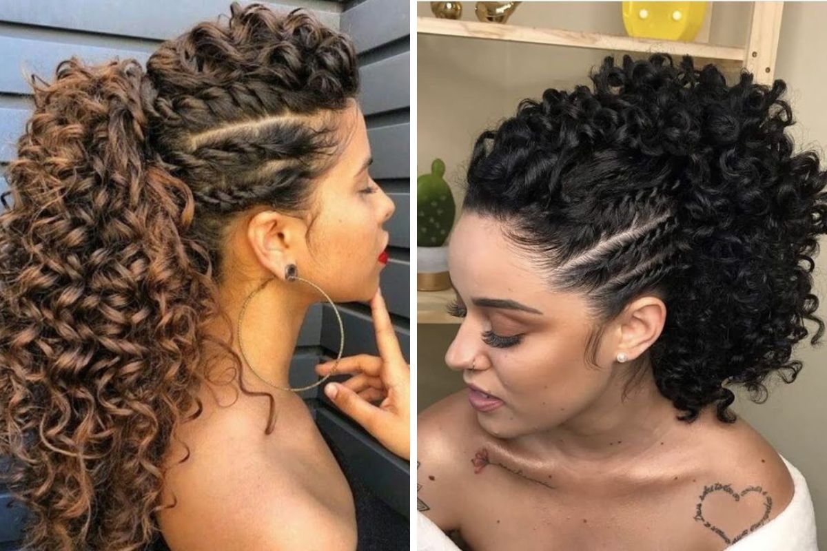 penteado para madrinha de casamento cabelo cacheado