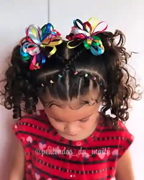 penteado junino infantil maria bonita