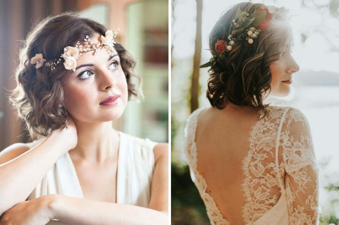 penteado para noiva cabelo curto